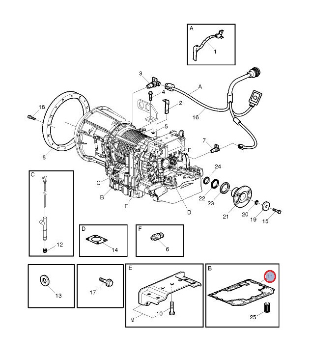 Zestaw  uszczelek 5001865212