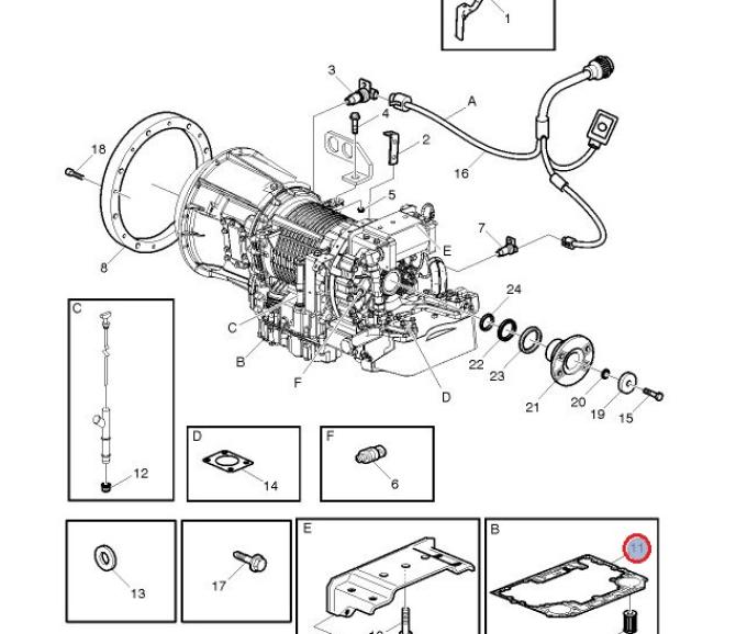 Zestaw  uszczelek 5001865212