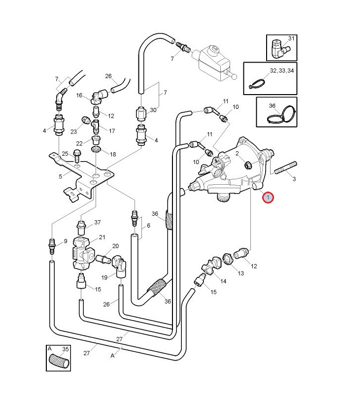 Siłownik sprzęgła Renault d-wide 5010613951
