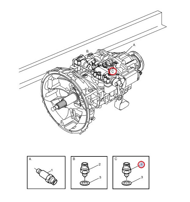 CZUJNIK BIEGU NEUTRALNEBO/ COFANIA SKRZYNI BIEGÓW RENAULT D-NARROW 7422633523
