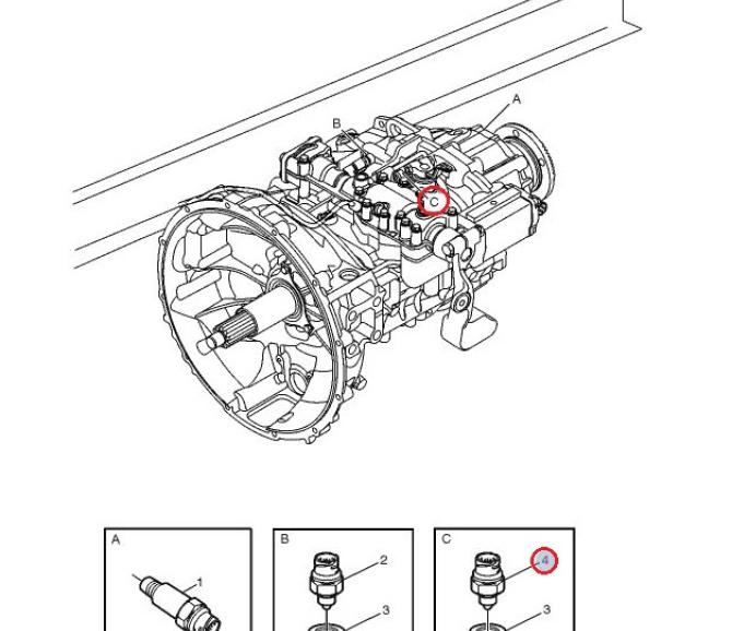 Czujnik biegu neutralnebo/ cofania skrzyni biegów Renault d-narrow 7422633523