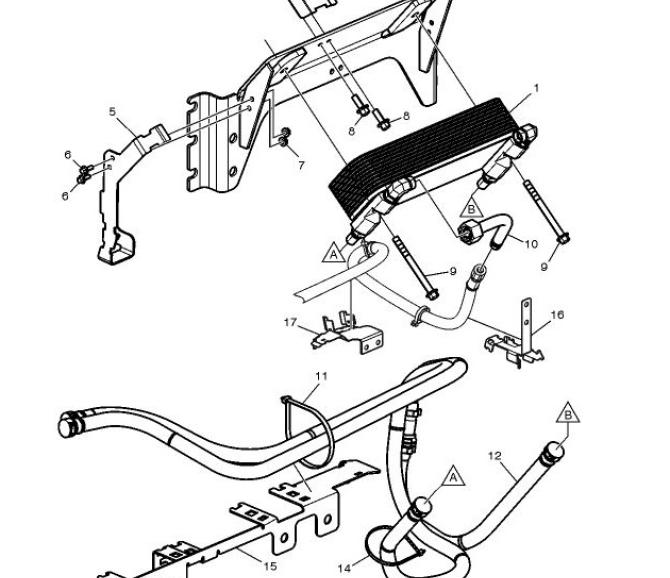 Przewód wymiennika płynu hydraulicznego 24118130