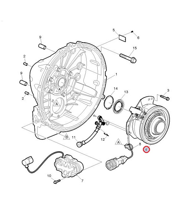 Siłownik sprzęgła Renault GAMA T, REMAN 7485022459