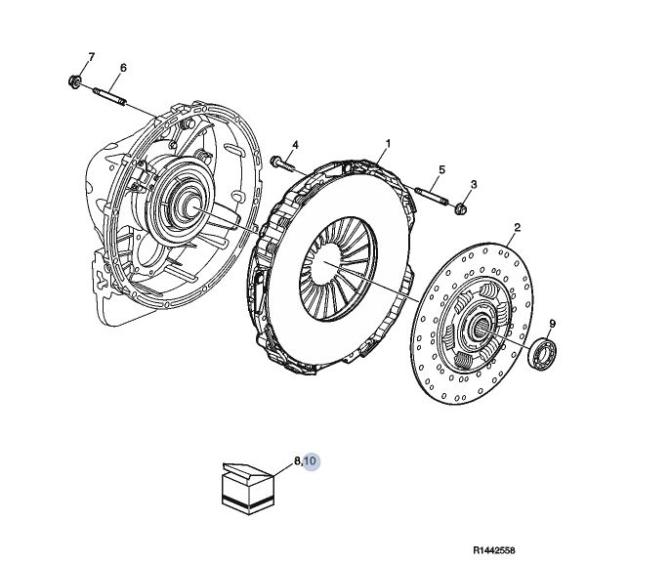 Zestaw sprzęgła Volvo  i-shift, REMAN 85030795