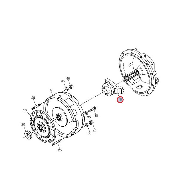 Łożysko oporowe sprzęgła Volvo Volvo fl10 20571928