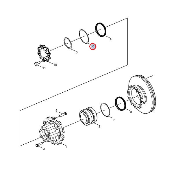 Oring piasty koła 21575266