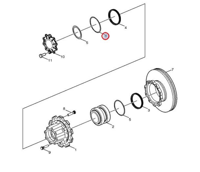 Oring piasty koła 21575266