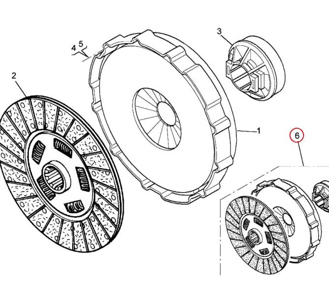 Zestaw sprzęgła Renault Midlum, REMAN 5001866905