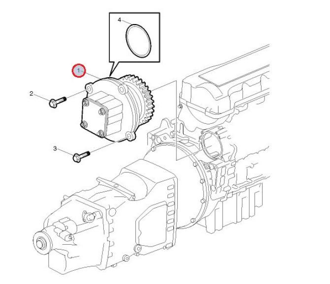 Silnik pto Volvo FH4 23496052