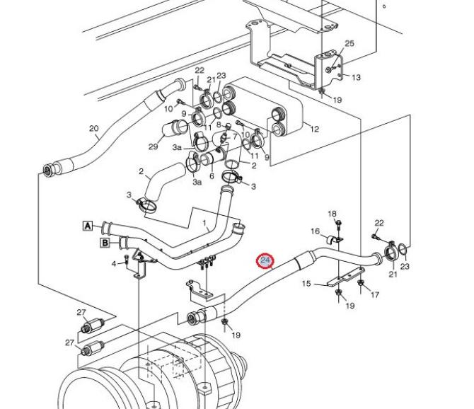 Przewód hydrauliczny oleju skrzyni biegów 8149505