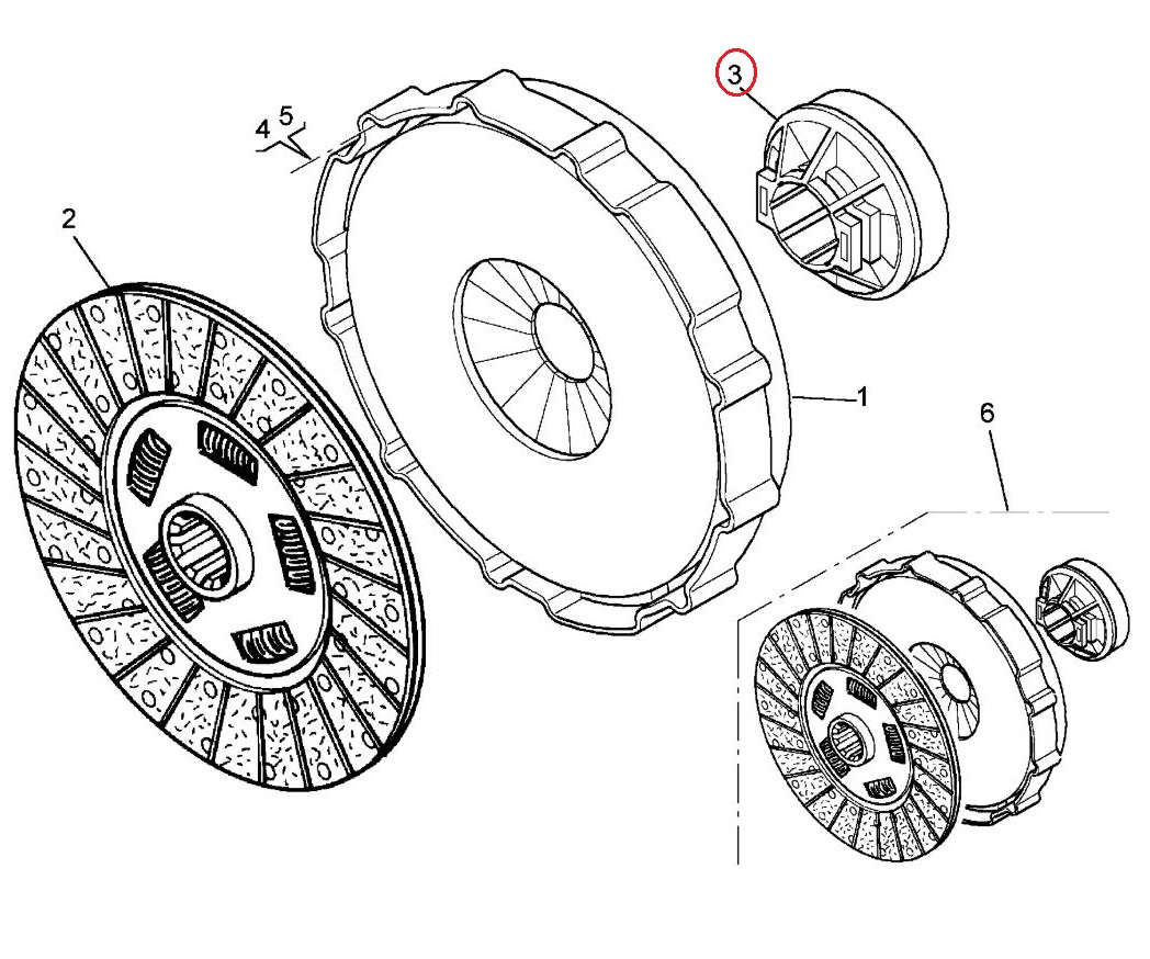 Łożysko wyciskowe sprzęgła Renault Midlum 5010452423
