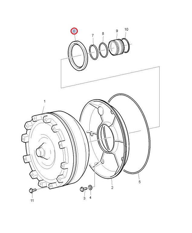 ORING PRZYSTAWKI HYDROKINETYCZNEJ 1650290