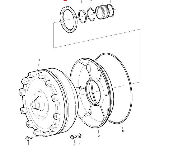 Oring przystawki hydrokinetycznej 1650290