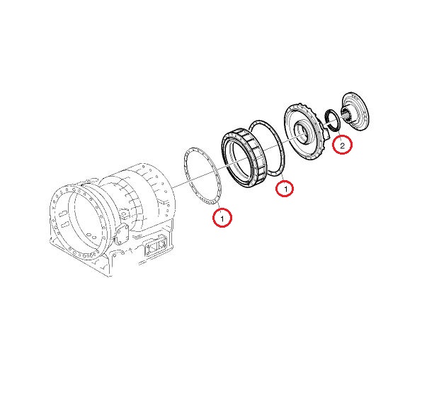 Zestaw uszczelnień przekłądni vt2206p 85106518