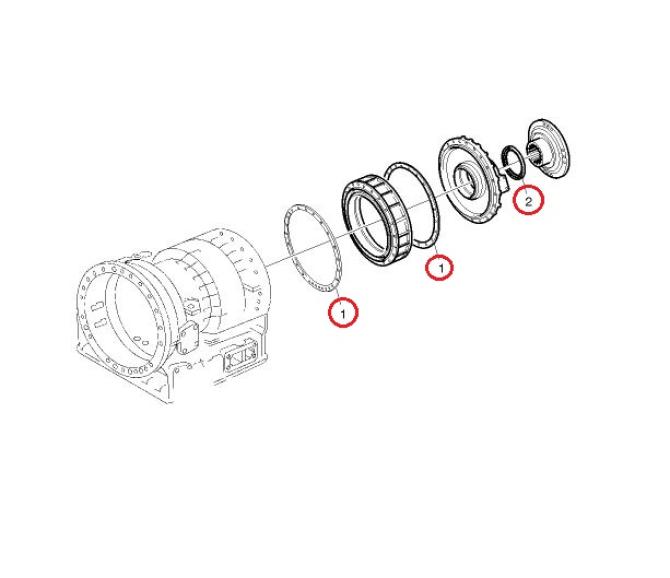 Zestaw uszczelnień przekłądni vt2206p 85106518