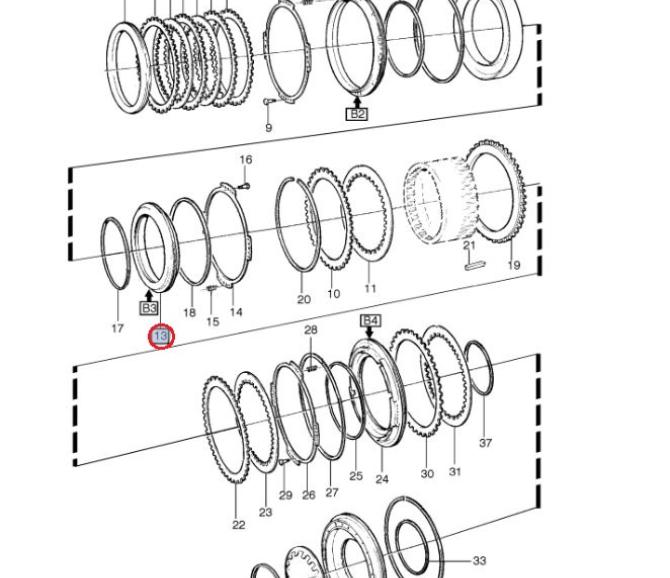 Tłok skrzyni biegów b3 17272789
