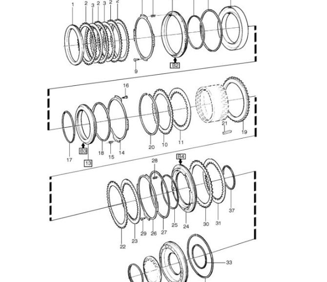 Tłok skrzyni biegów b2 17274565