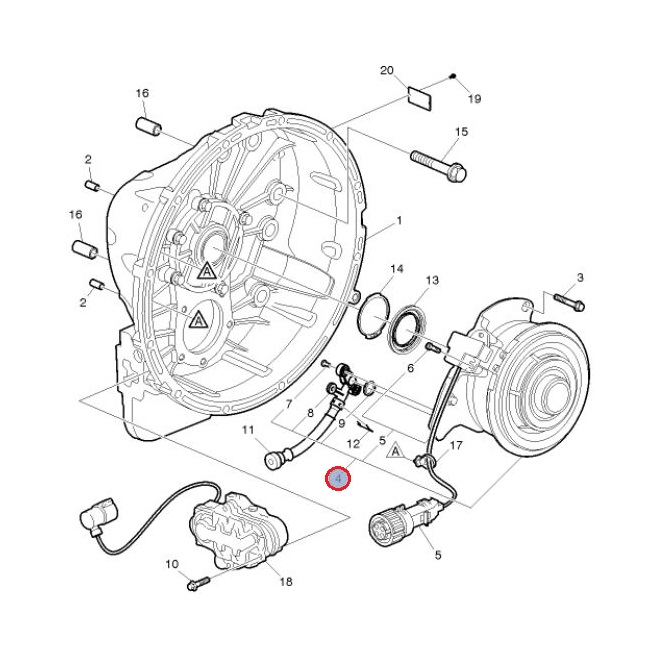 SIŁOWNIK SPRZĘGŁA RENAULT GAMA T K C 7423417525