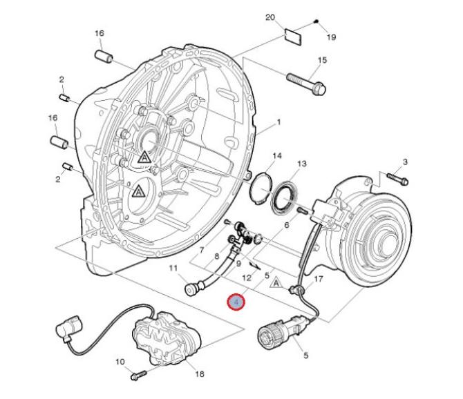 Siłownik sprzęgła Renault GAMA T k c 7423417525