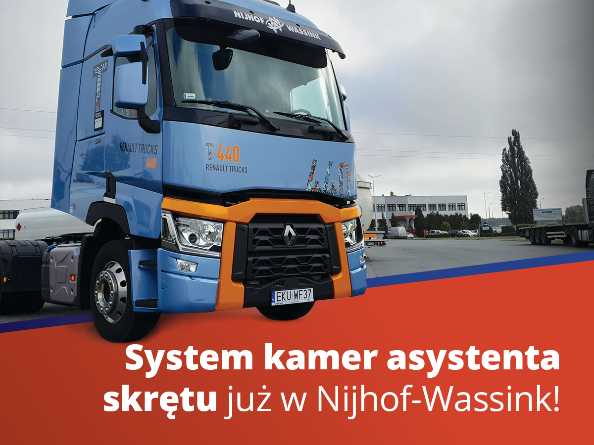 System kamer asystenta skrętu Renault Trucks już w Nijhof-Wassink!