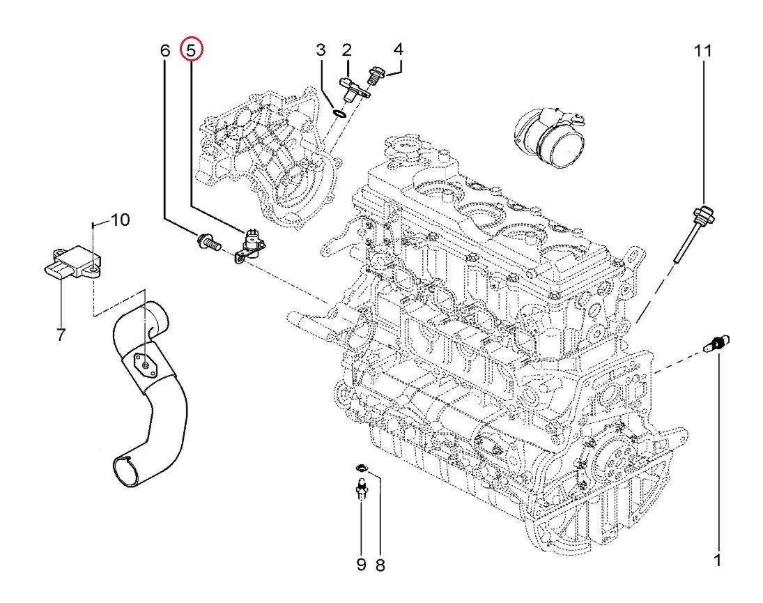 Czujnik położenia wału korbowego Renault Mascott 7485134089