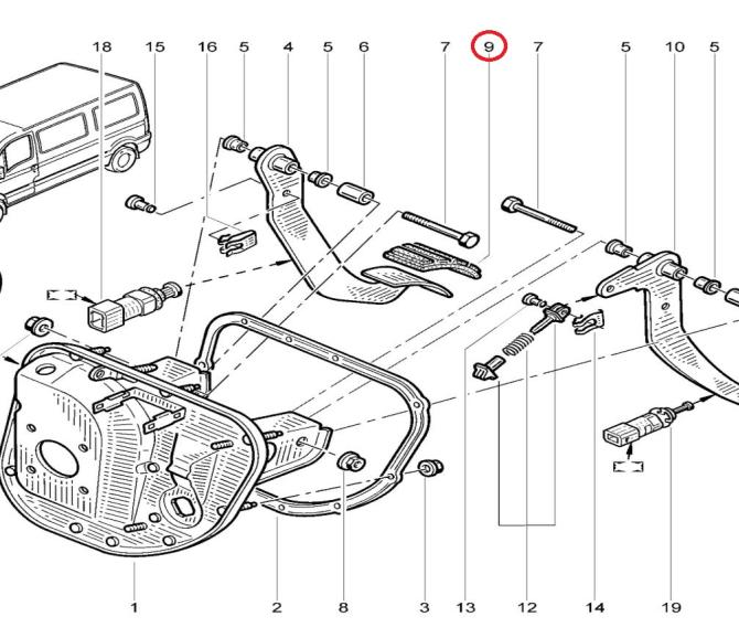 Nakładka pedału hamulca / sprzęgła 7700573028