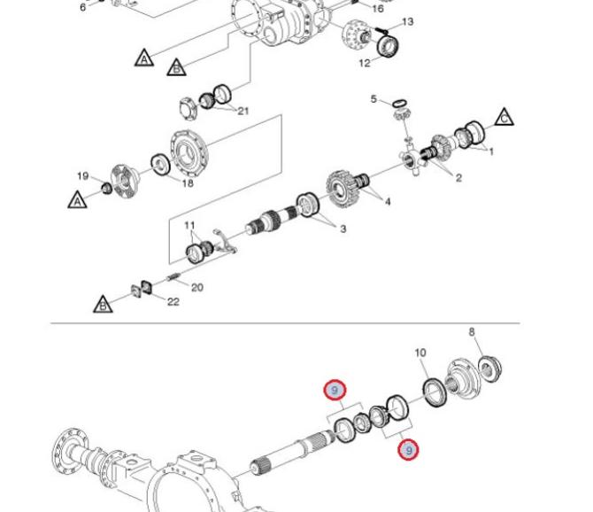 Łożysko wałka ataku Volvo 85104619