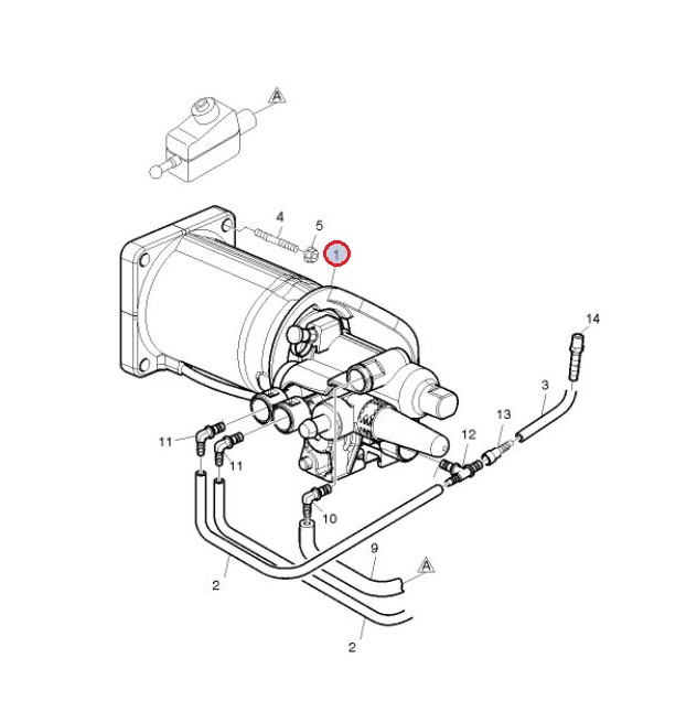 Siłownik sprzęgła vovlo FE 20857304
