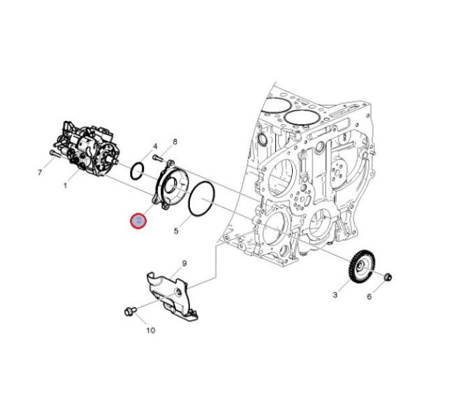 Podpora pompy paliwa Renault GAMA D narrow 7421798446