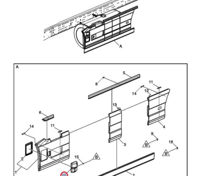 Osłona boczna czujnika 23622399