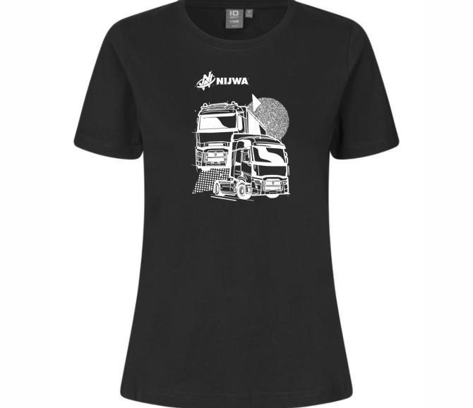 T-shirt Renault trucks woman s black rozm. s