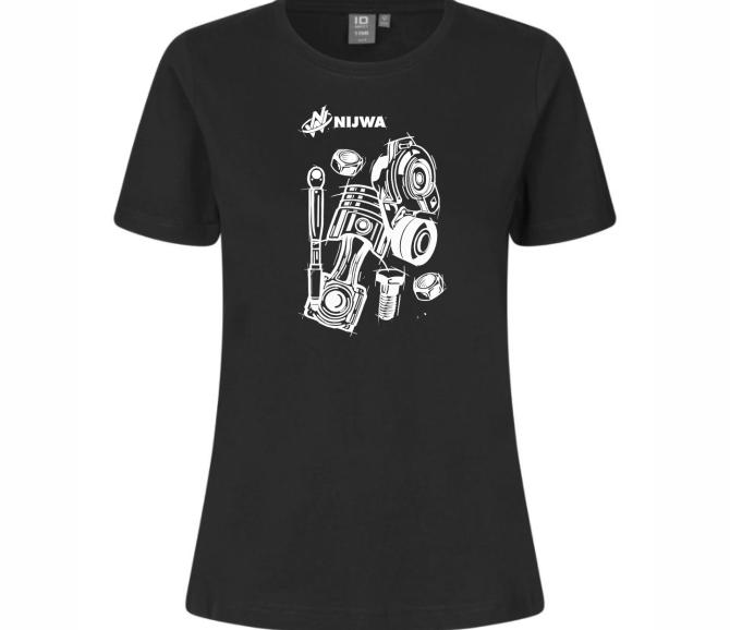 T-shirt nijwa woman l black rozm. l