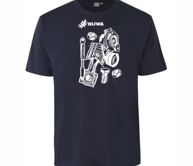 T-shirt nijwa serwis men xxl navy rozm. xxl