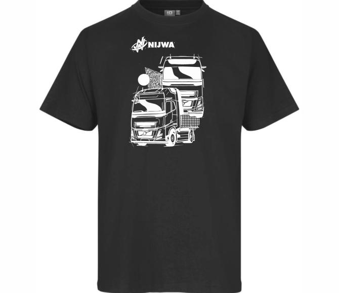 T-shirt Volvo trucks men m black rozm. m