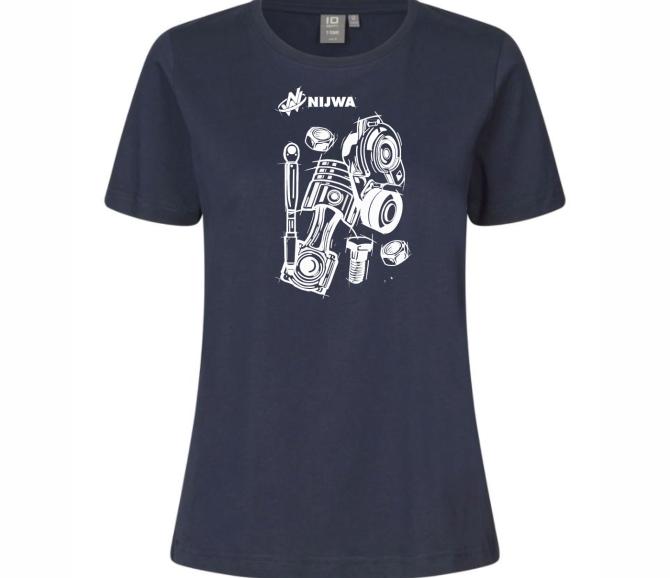 T-shirt nijwa woman m navy rozm. m