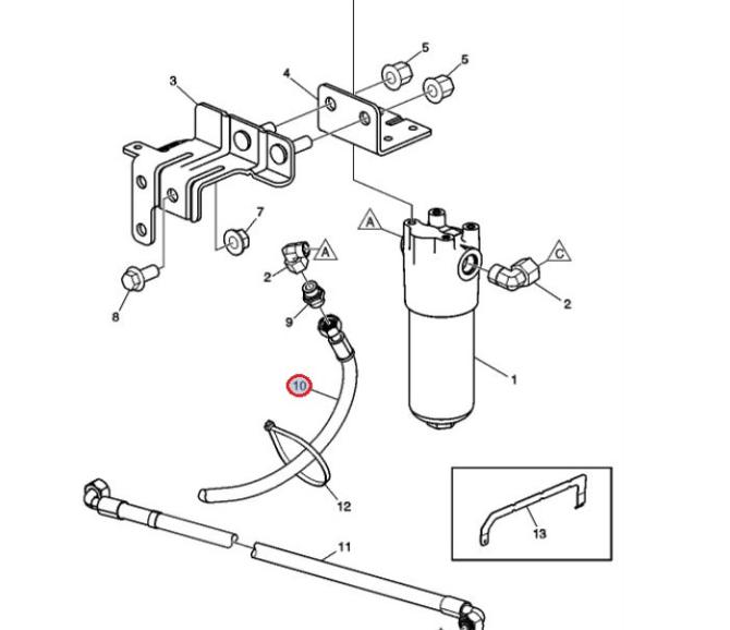 Przewód płynu hydraulicznego 24354572