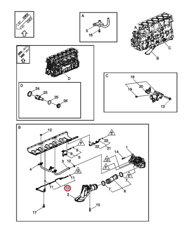 Przewód oleju 7423844796