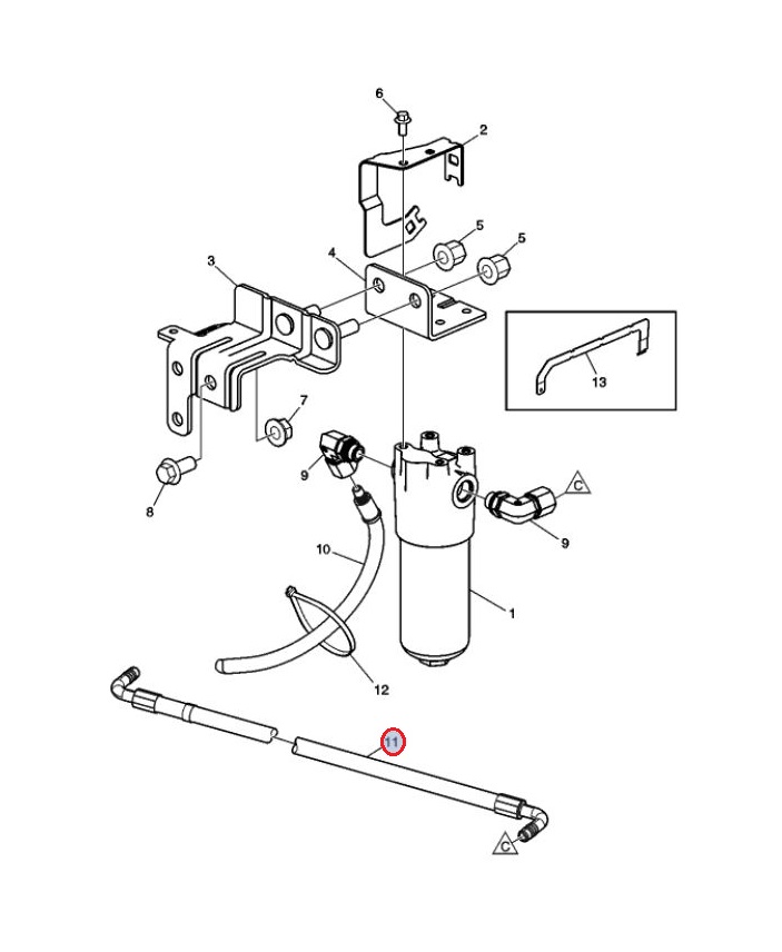 Przewód hydrauliczny 24354550