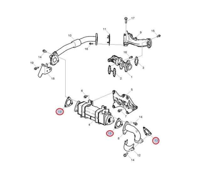Uszczelka egr 7422254065