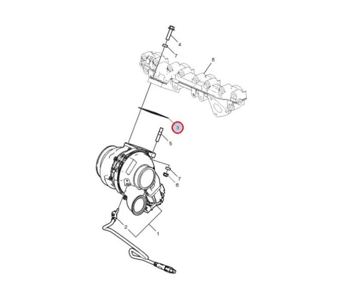 Uszczelka turbosprężarki 21630537
