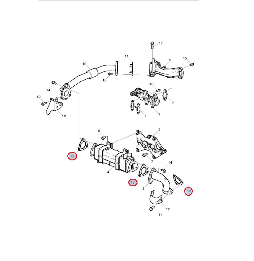 Uszczelka egr 22254065