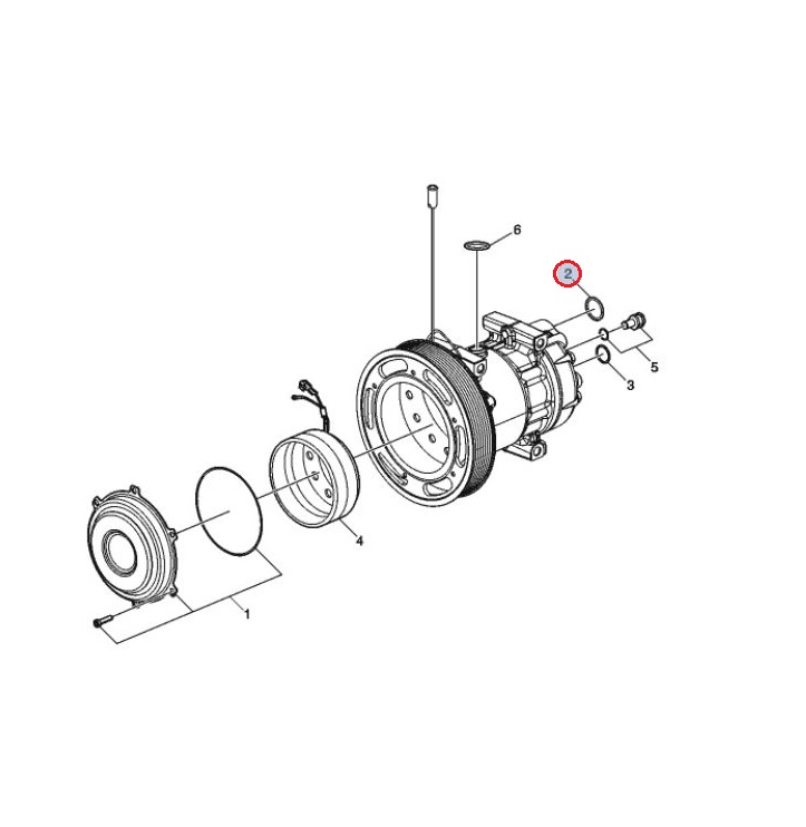 Oring klimatyzacji 84476710