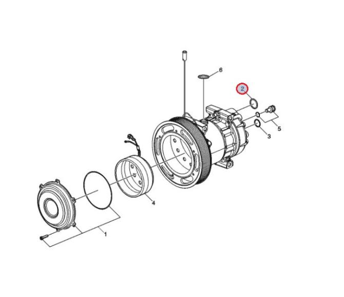 Oring klimatyzacji 84476710