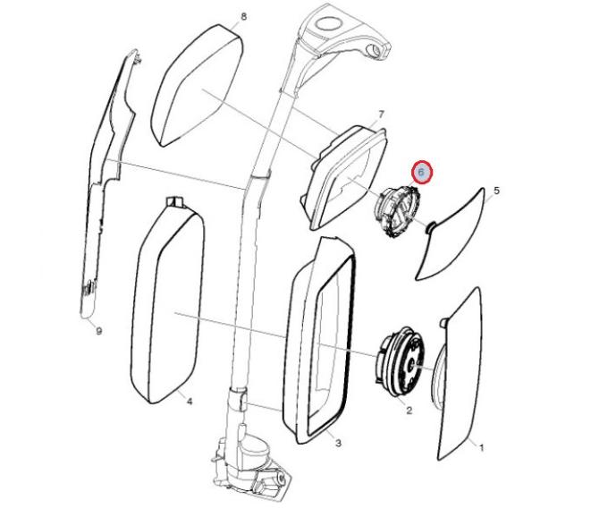 Silniczek sterowania lusterka małego Renault gama T 7482408453