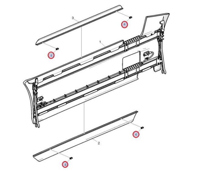 Spinka mocowania gum osłony międzyosiowej 7482628138