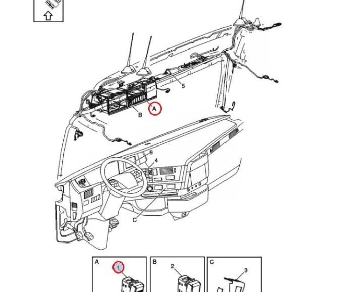 Mikrofon Volvo FH4 23885153