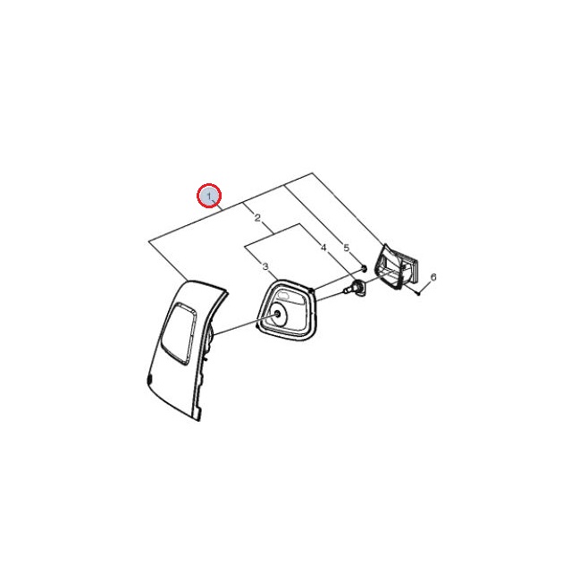 Halogen kabiny prawy Volvo FH4 84055742