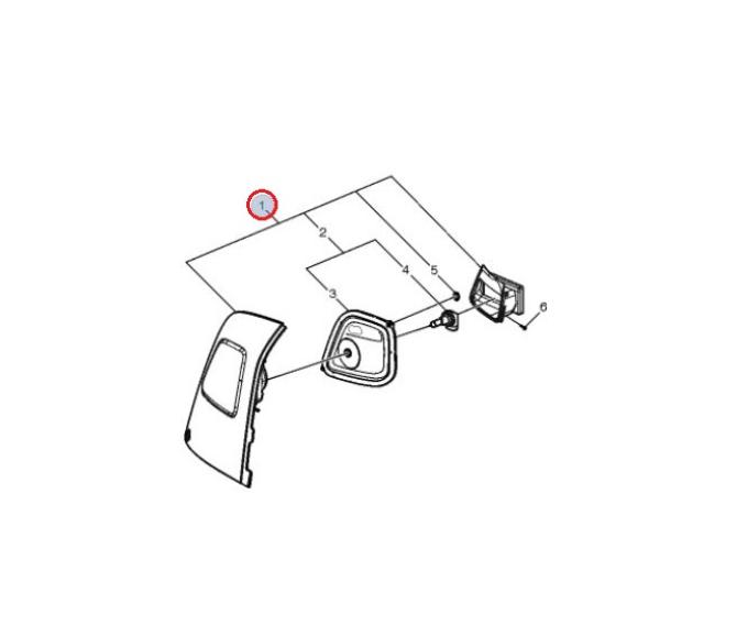 Halogen kabiny prawy Volvo FH4 84055742