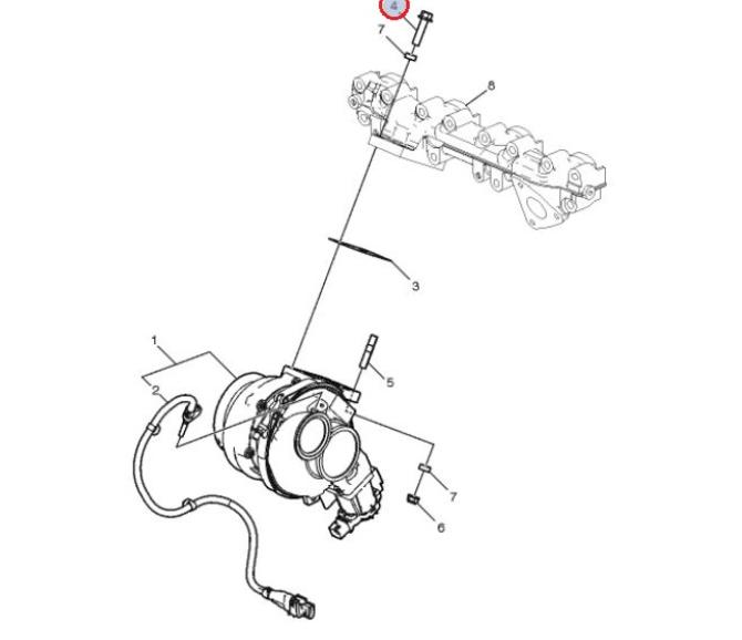 Śruba turbosprężarki 7400981000