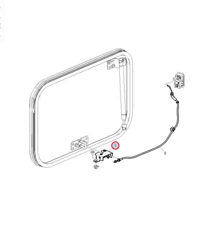 Zamek schowka bocznego Renault Gama T 7482269464